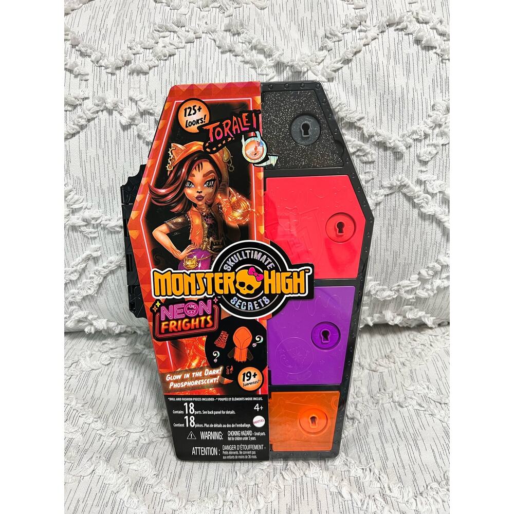 Monster High Doll Toralei Stripe Skulltimate Secrets Neon Frights